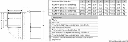 Bosch Serie 4 – Frigorífico Combi XXL 438L