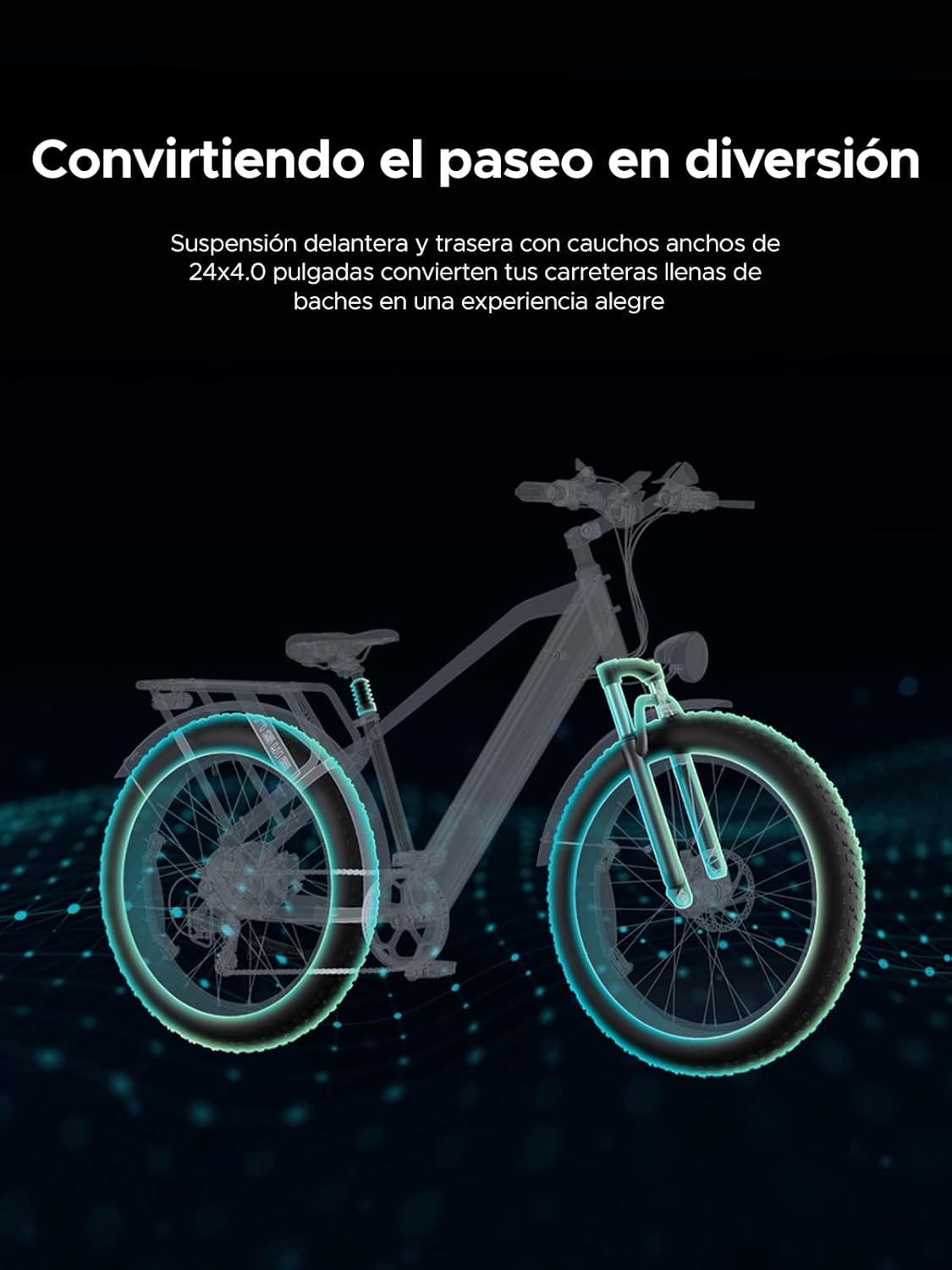 ENGWE E26 – Bicicleta Eléctrica Todoterreno 26" Fat Tire