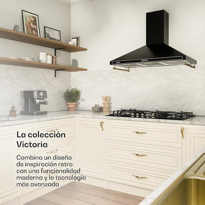 Placa de Gas KLARSTEIN Victoria 90 cm – 5 Quemadores – 11.100W – Acero Inoxidable