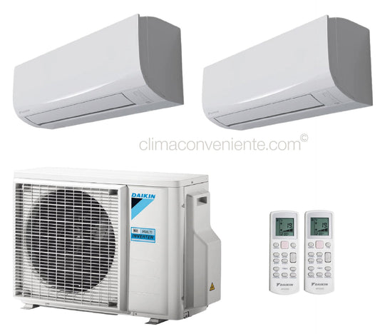 Daikin Sensira Dual Split 12000 + 12000 BTU