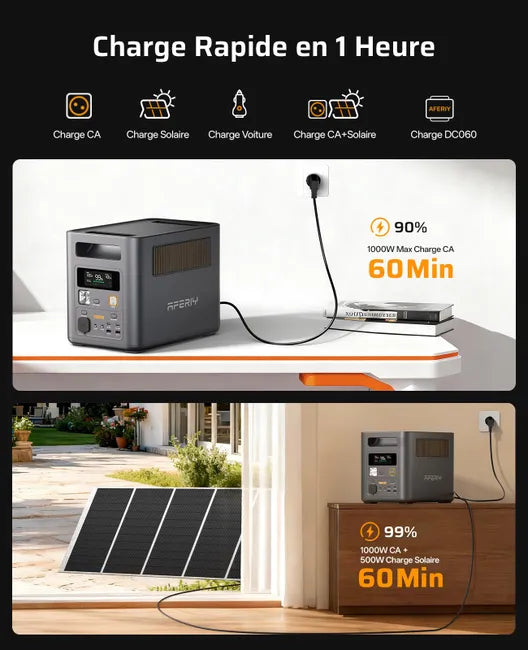 Estación de Energía Portátil AFERIY P180 Pro + 4 Baterías de Expansión